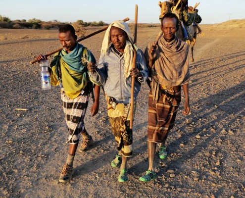 Yürüyen Etiyopyalılar