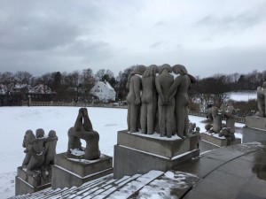 Vigeland Parkı Oslo Norveç 1