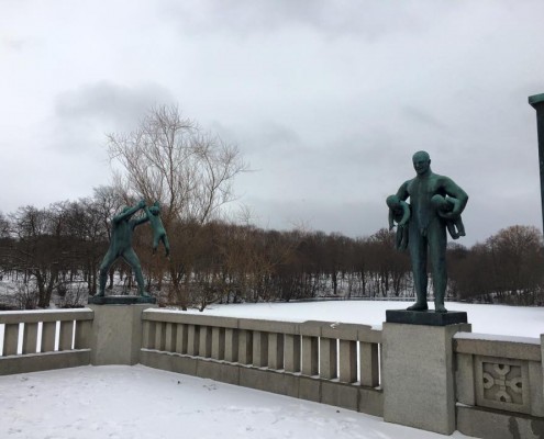 Vigeland Parkı Oslo Norveç 3